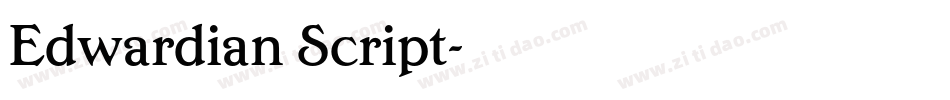 Edwardian Script字体转换